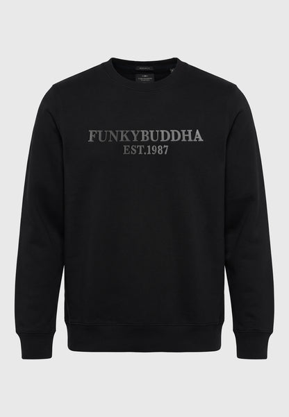Ανδρική Φούτερ Μπλούζα Funky Buddha Μαύρο