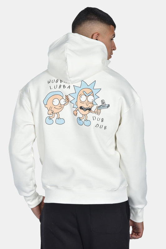 Hoodie Rick and Morty Two Brothers - Λευκό