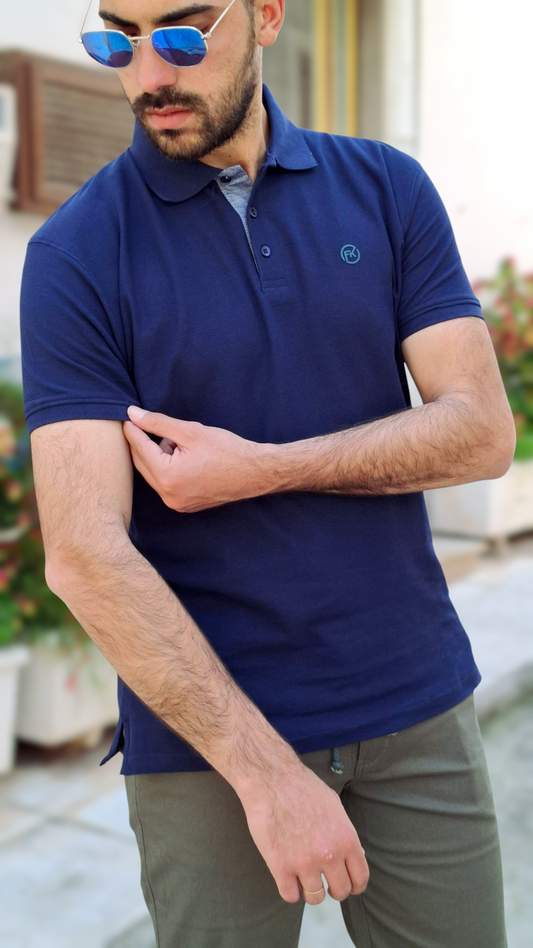 T-Shirt Polo - Μπλέ