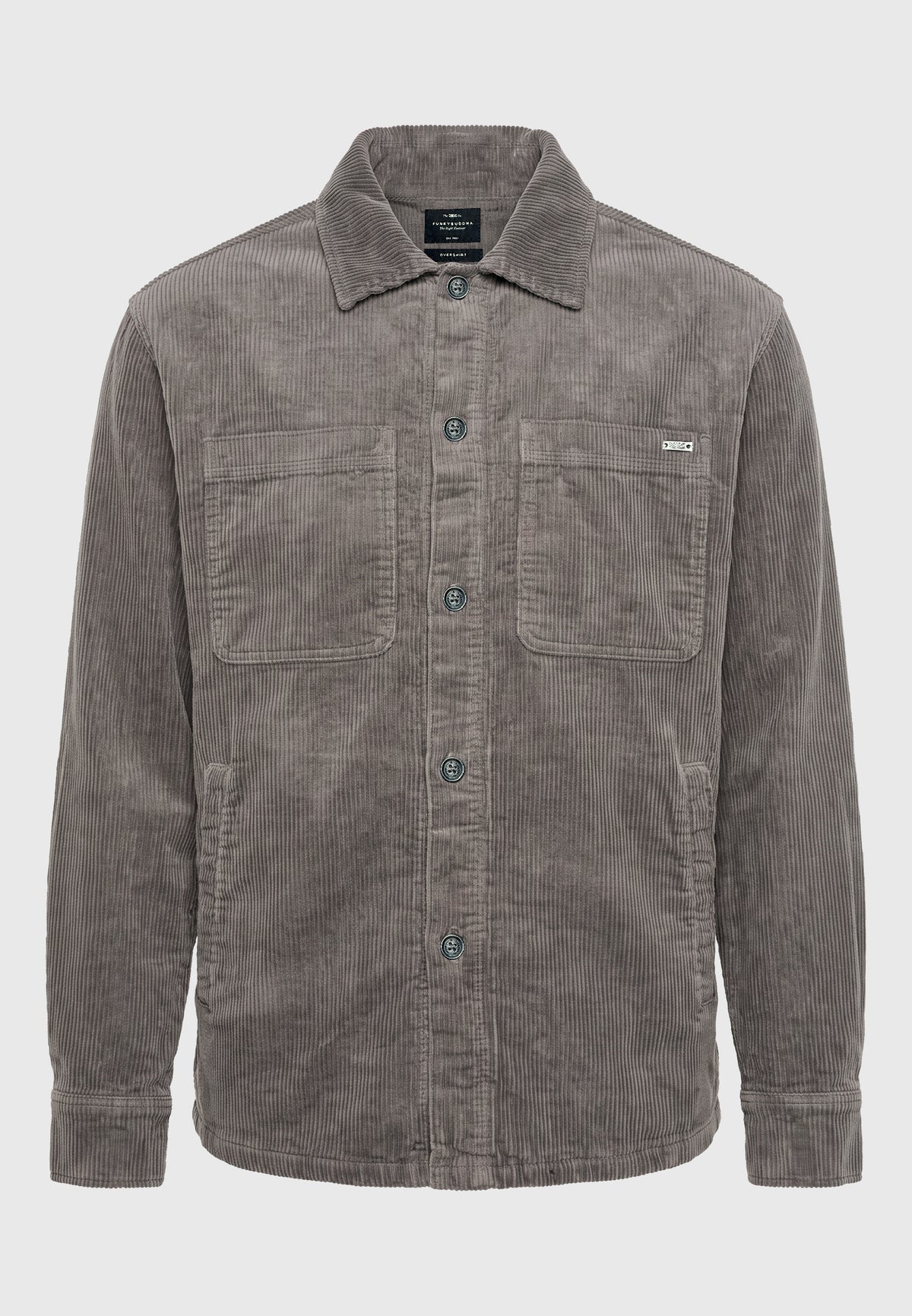 Ανδρικό Κοτλέ Overshirt Funky Buddha με Τσέπες