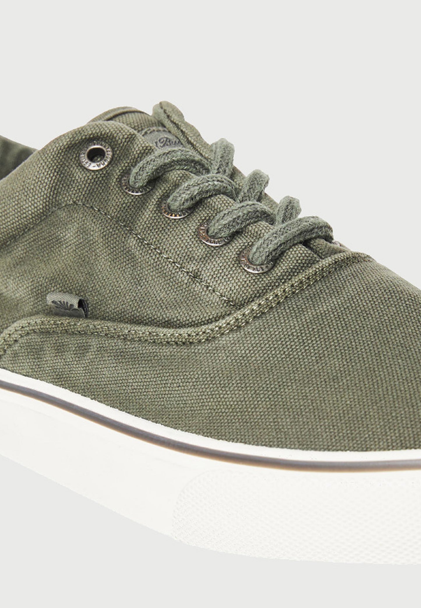 Ανδρικό Παπούτσι Casual Canva sneakers Deep Forest