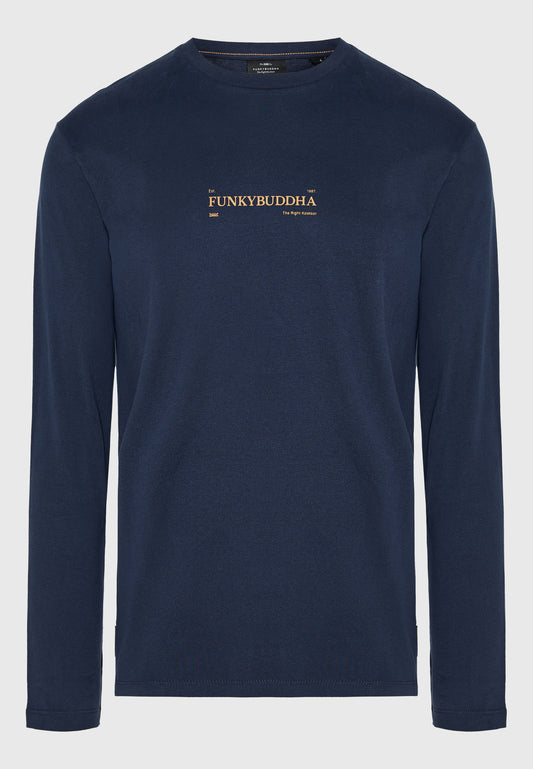 Ανδρική longsleeve Μπλούζα Funky Buddha Navy