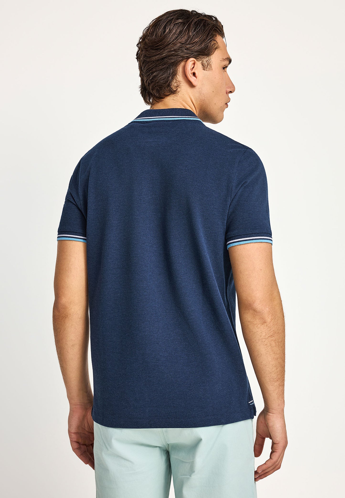 Ανδρικό Polo T-shirt Funky Buddha Navy
