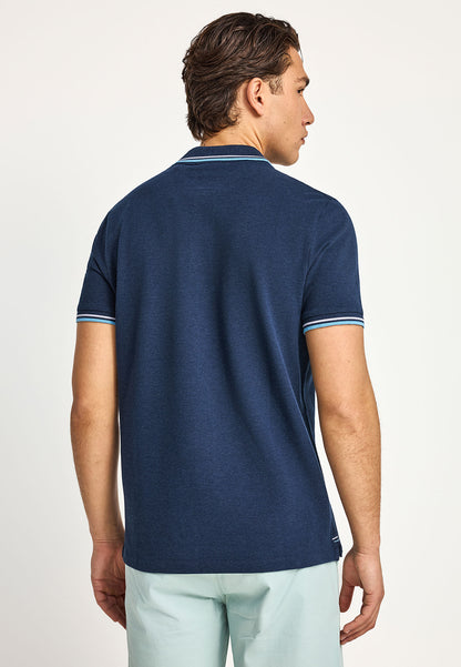 Ανδρικό Polo T-shirt Funky Buddha Navy
