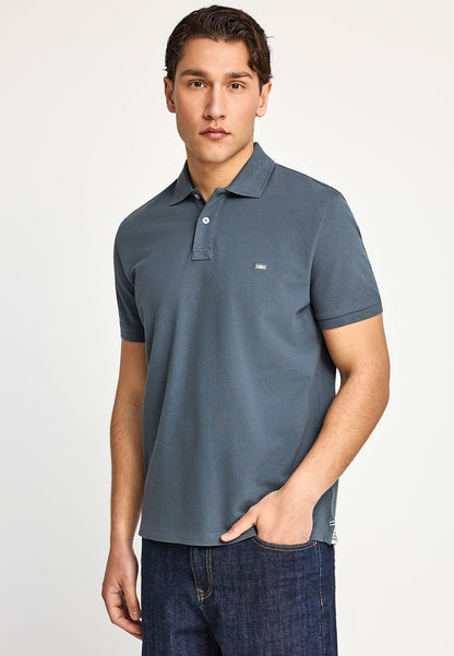 Ανδρικό polo Funky Buddha Essential Γκρί