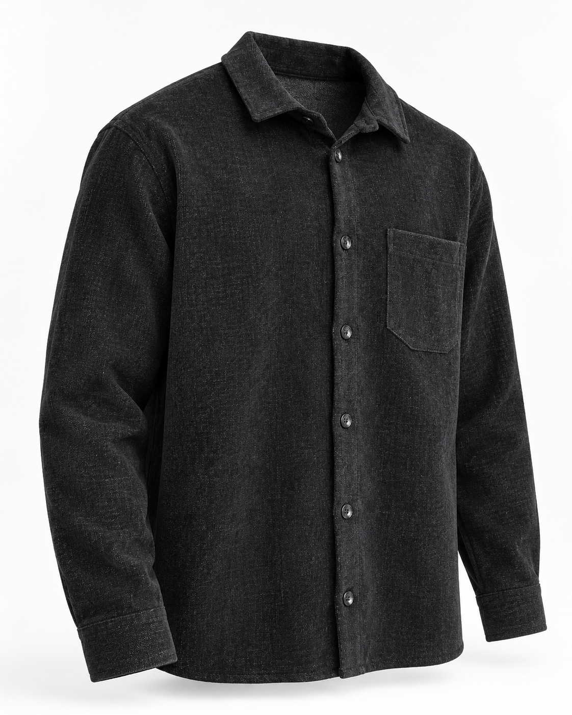 Ανδρικό Overshirt Πουκάμισο New wave Μαύρο