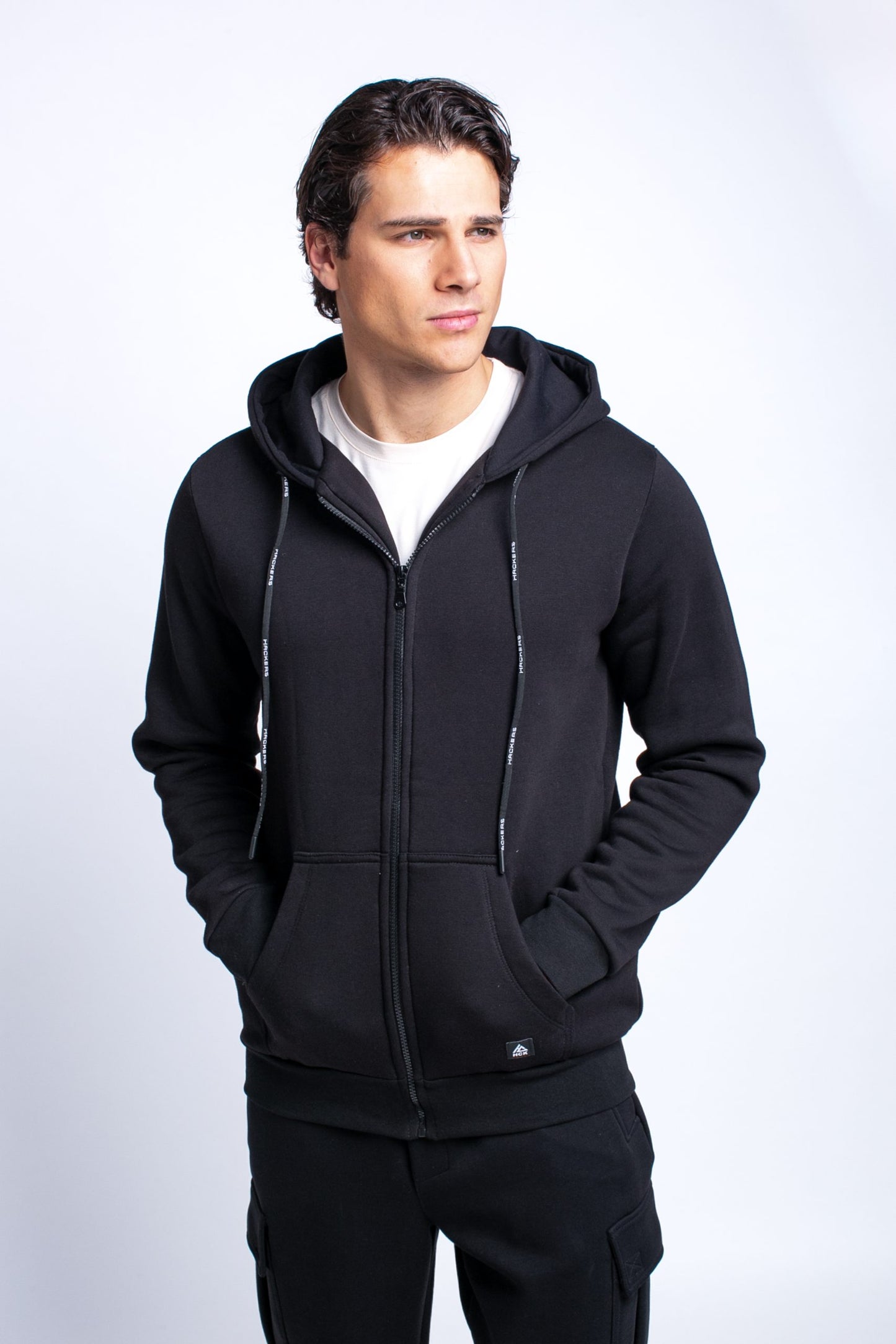 Ζακέτα Classic Φούτερ Hackers - Μαύρο