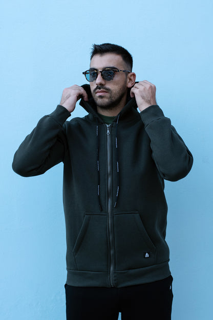 Ζακέτα Classic Φούτερ Hackers - Χακί