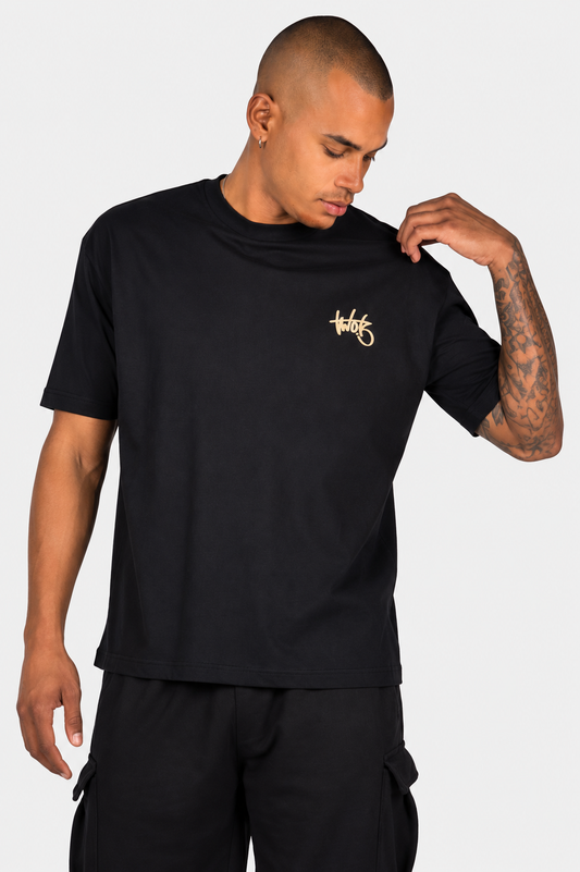 Oversize T-Shirt Capri Italy  Μαύρο