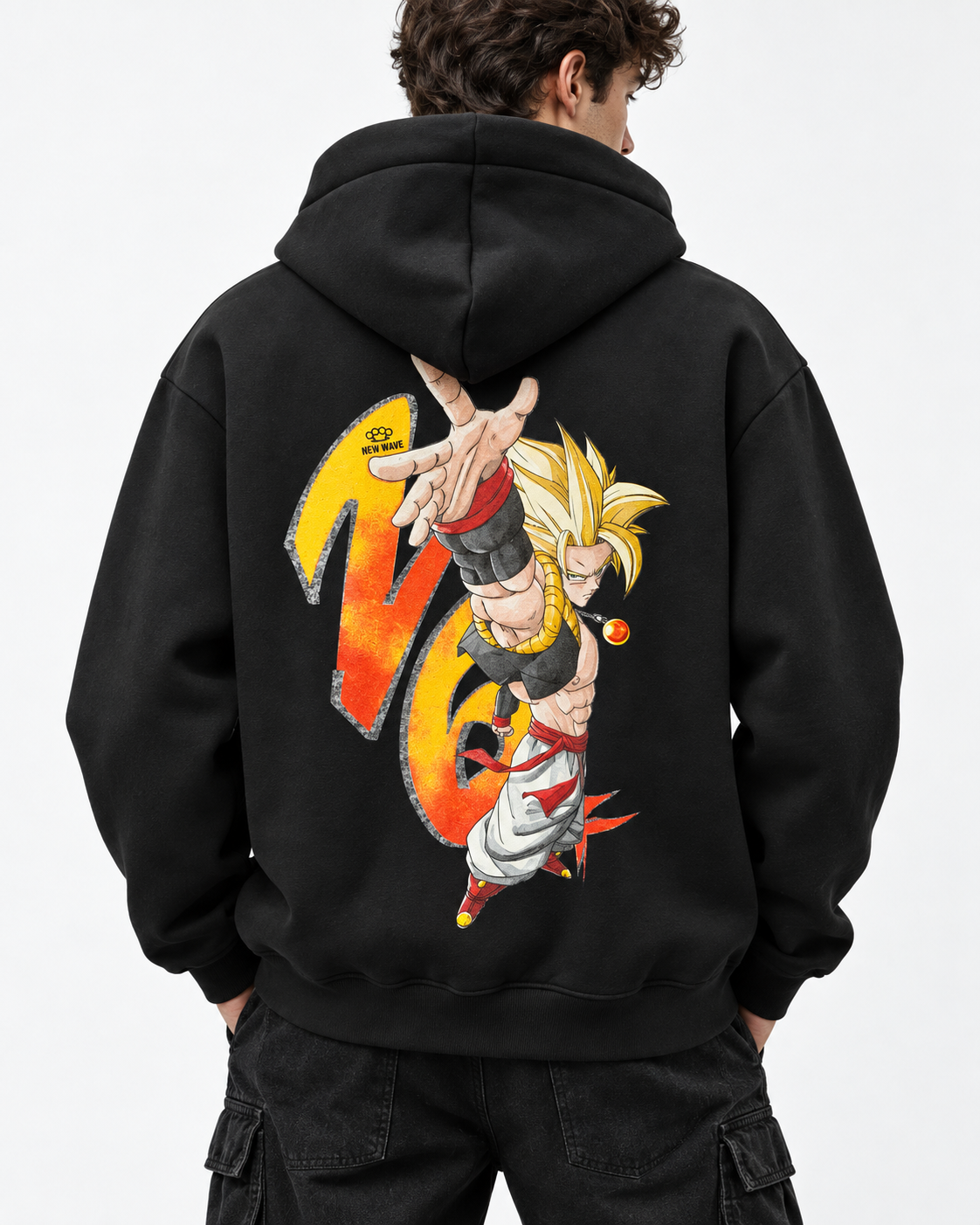 Ανδρικό Φούτερ Gogeta Logo  Μαύρο