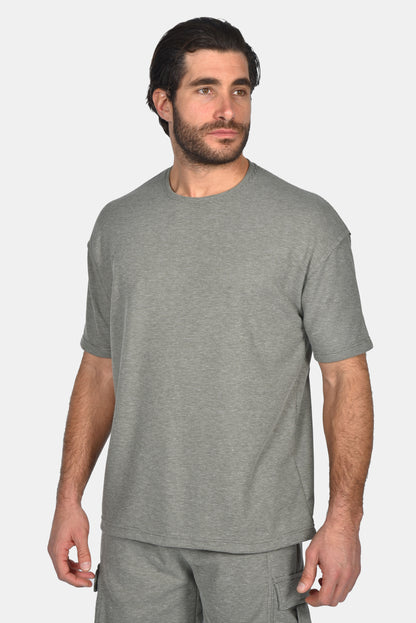 Ανδρικό T-shirt waffle Two Brothers - Λαδί