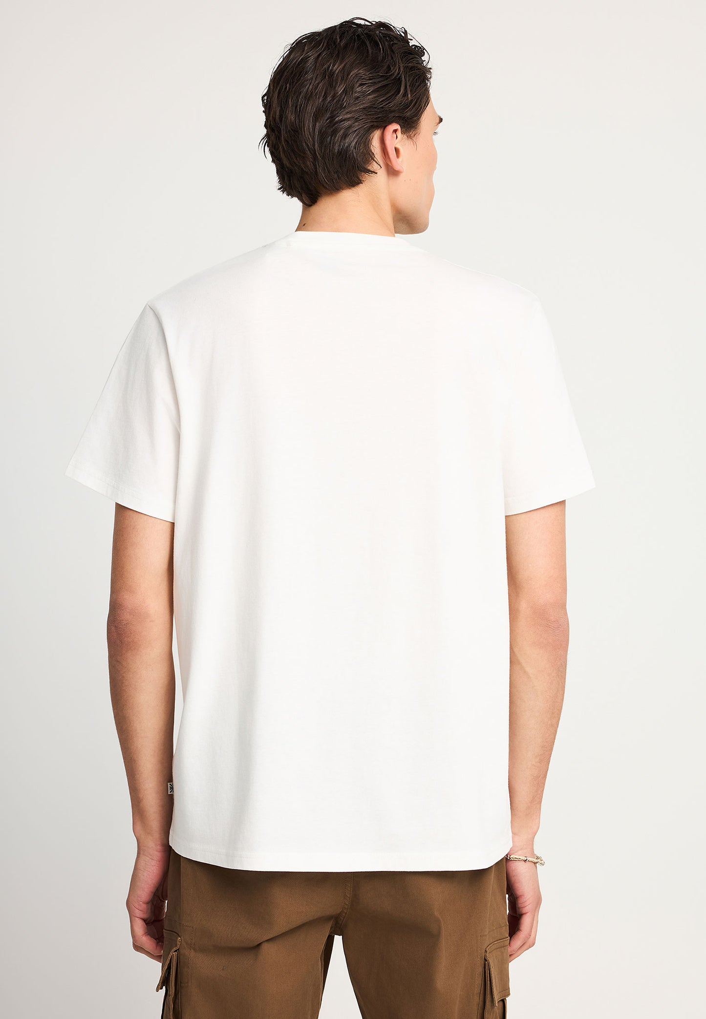 Ανδρικό Μαύρο T-Shirt Funky Buddha Essential Λευκό
