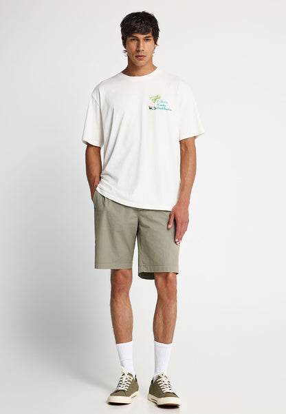 Ανδρικό T-Shirt Funky Buddha Margaritas Print Λευκό