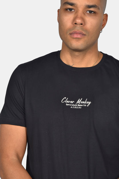 Ανδρικό T-Shirt Clever Monkey Μαύρο