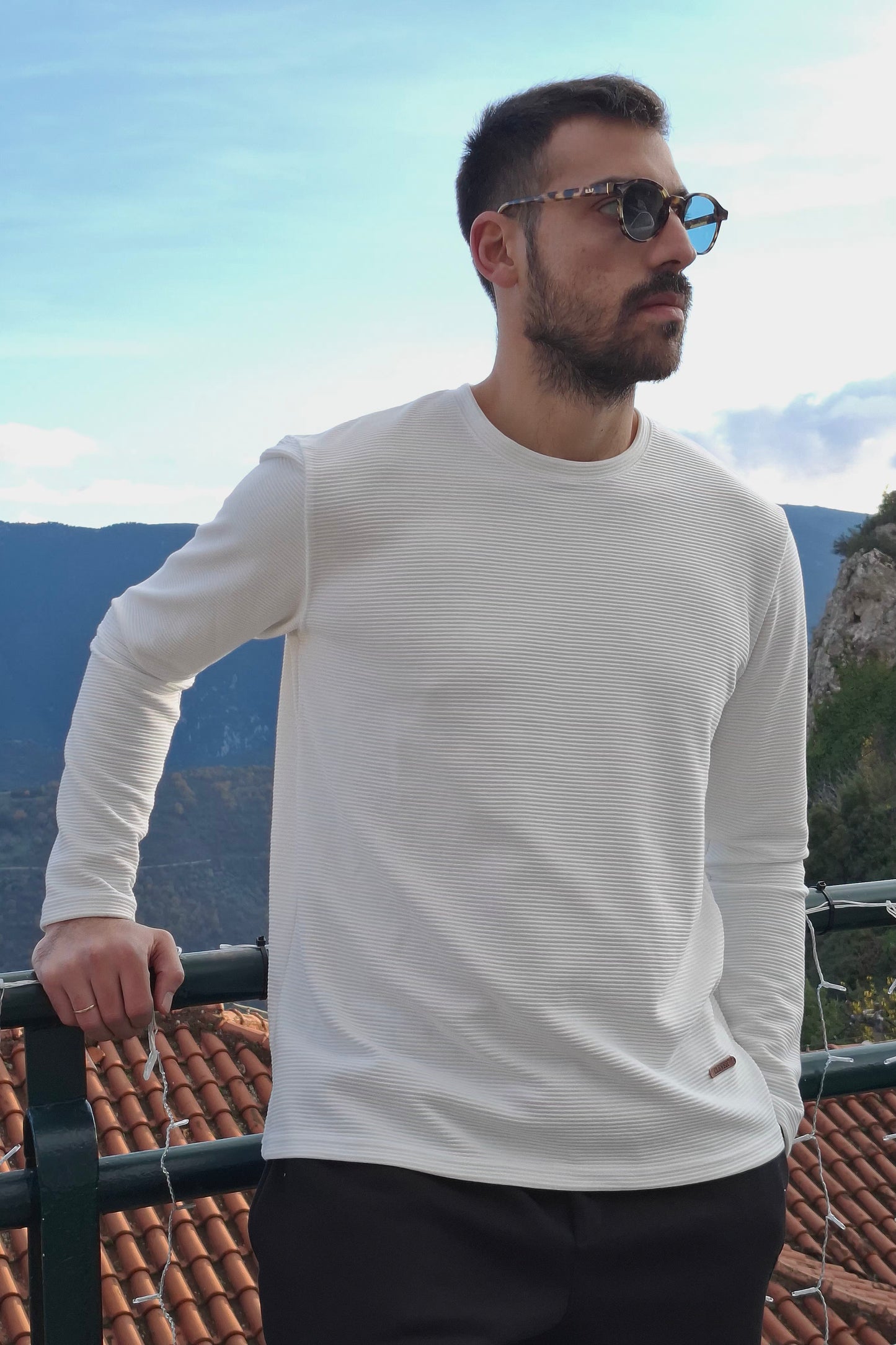 Μπλούζα Μακρυμάνικη Clever - Λευκή