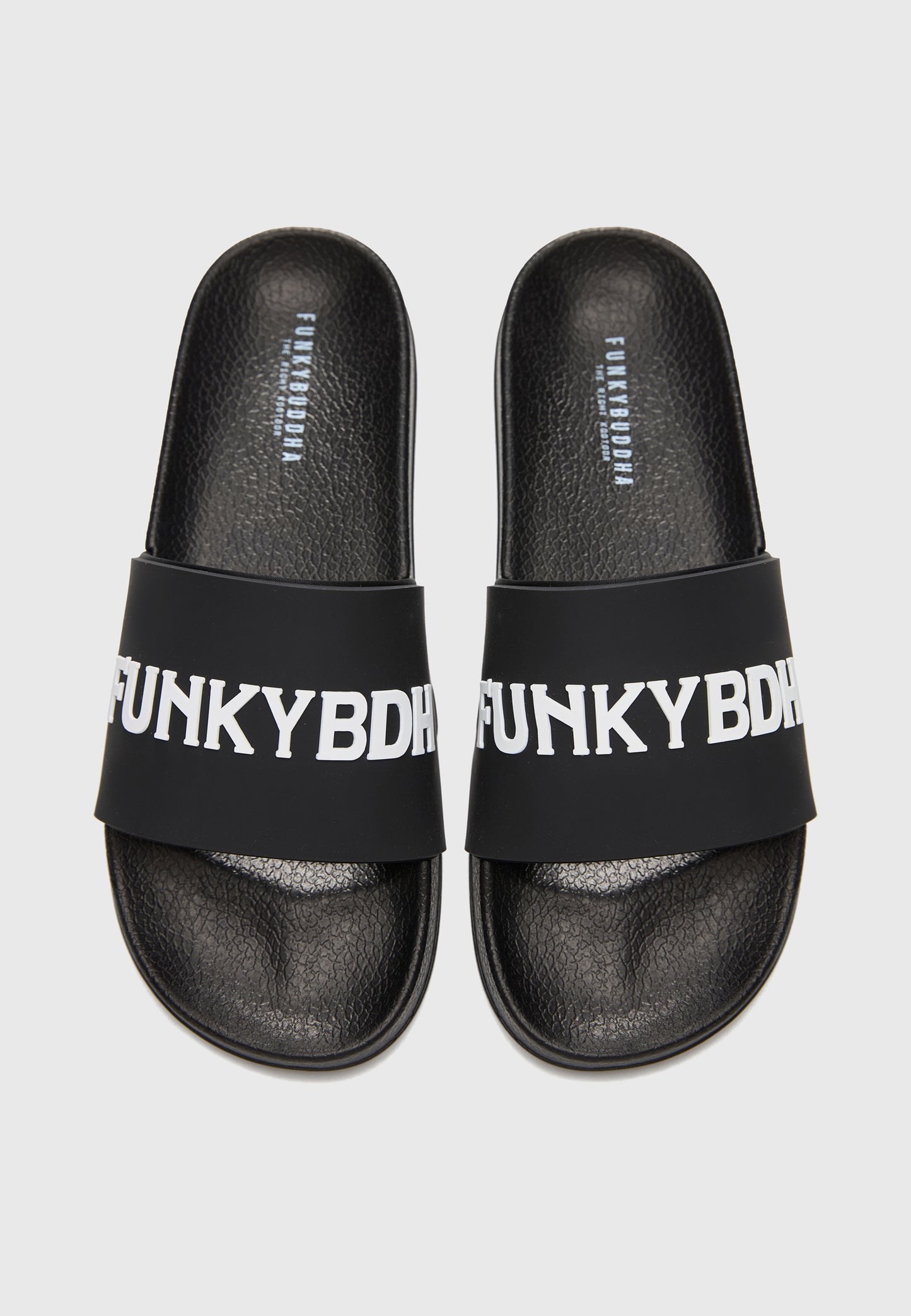 Ανδρική Pool Slider Funky Buddha παντόφλα Μαύρη