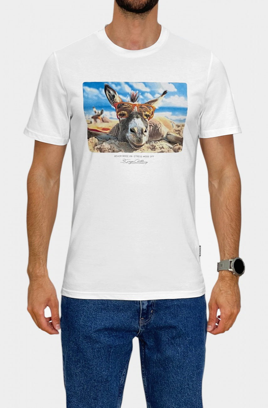 T-shirt Dunkey - Λευκό