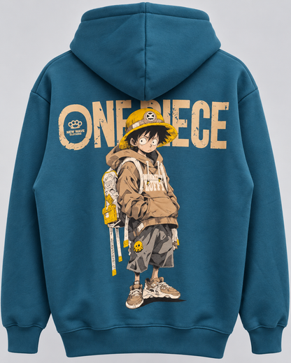Ανδρικό Φούτερ One Piece Πετρόλ