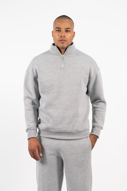 Ανδρικό Φούτερ Half Zip Two Brothers Γκρί