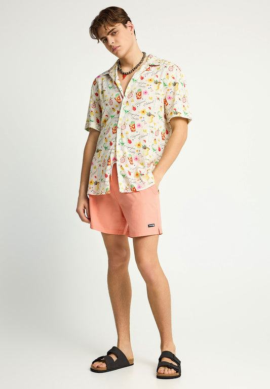 Ανδρικό Μαγιό Wafle Funky Buddha Coral Sand
