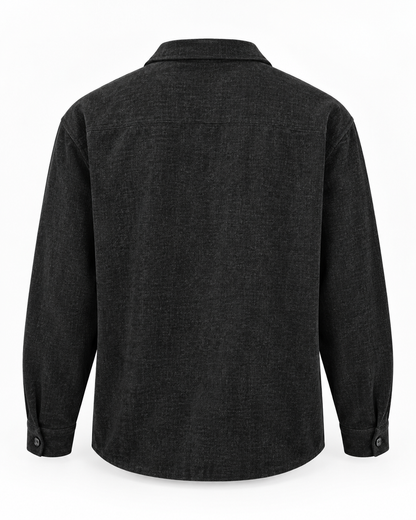 Ανδρικό Overshirt Πουκάμισο New wave Μαύρο