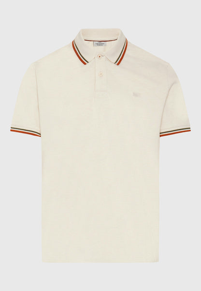 Ανδρικό Polo T-shirt Funky Buddha Εκρού