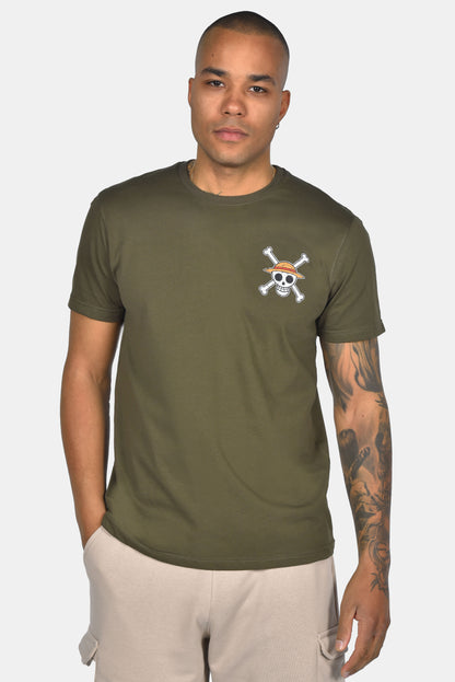 Ανδρικό T-Shirt One Piece Χακί