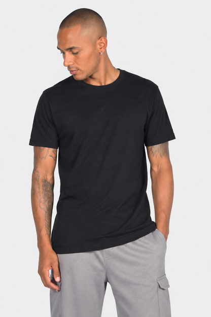 T-Shirt Clever με Print Πλάτης Μαύρο