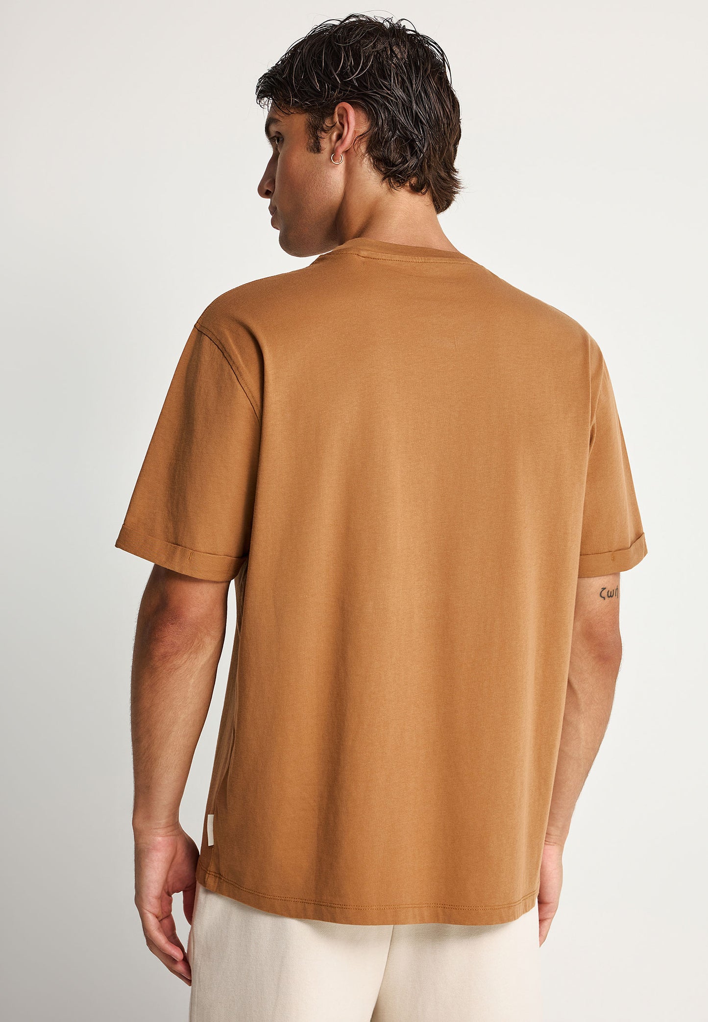 Ανδρικό T-Shirt Relax Fit Funky Buddha Mustard
