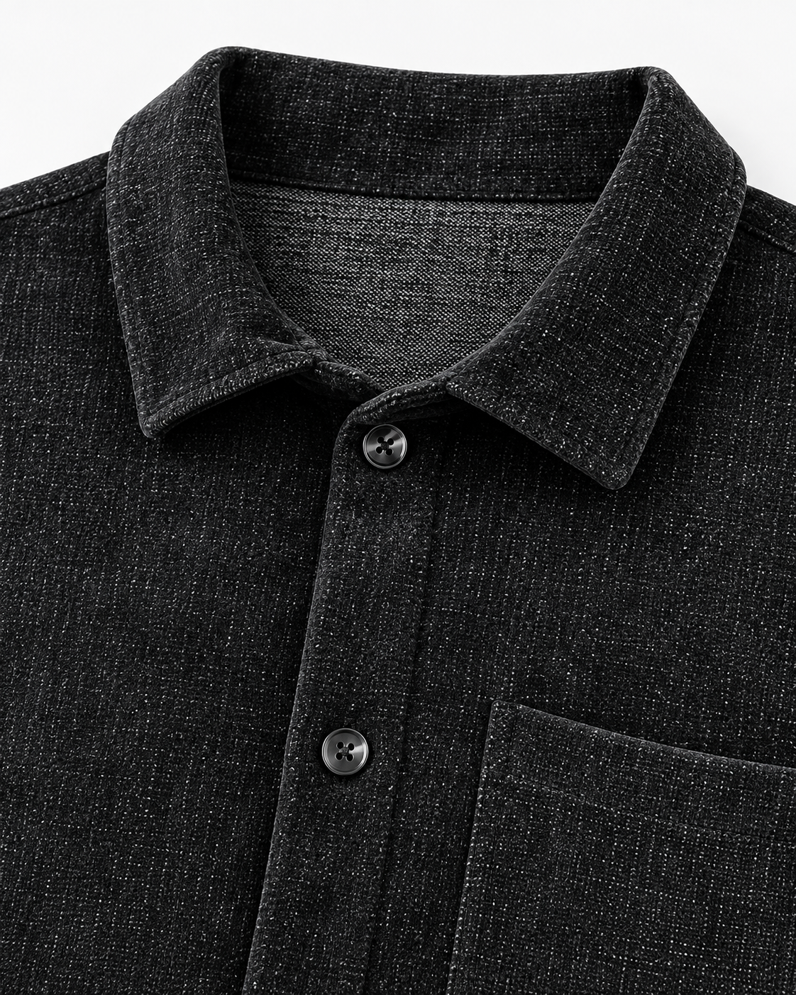 Ανδρικό Overshirt Πουκάμισο New wave Μαύρο