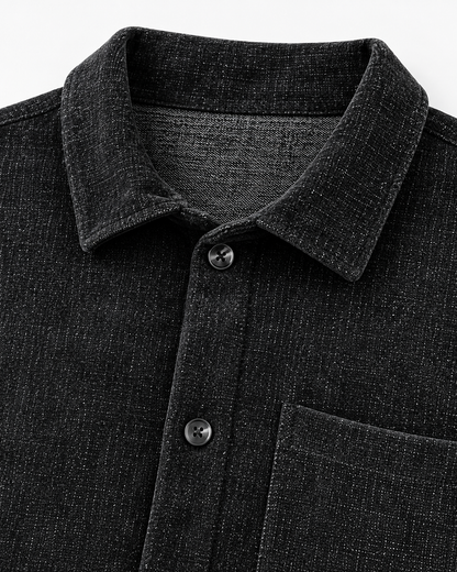 Ανδρικό Overshirt Πουκάμισο New wave Μαύρο