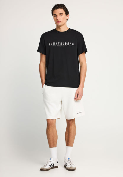 Ανδρικό Μαύρο T-Shirt Funky Buddha Essential Μαύρο