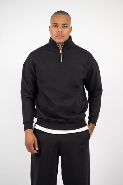 Ανδρικό Φούτερ Half Zip Two Brothers Μαύρο