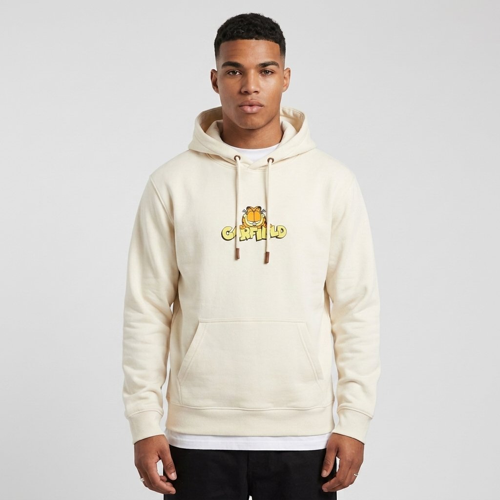 Ανδρικό Φούτερ Garfield Logo Λευκό