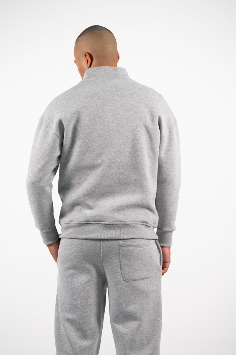 Ανδρικό Φούτερ Half Zip Two Brothers Γκρί