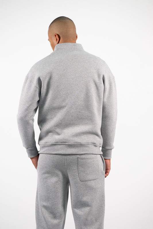 Ανδρικό Φούτερ Half Zip Two Brothers Γκρί
