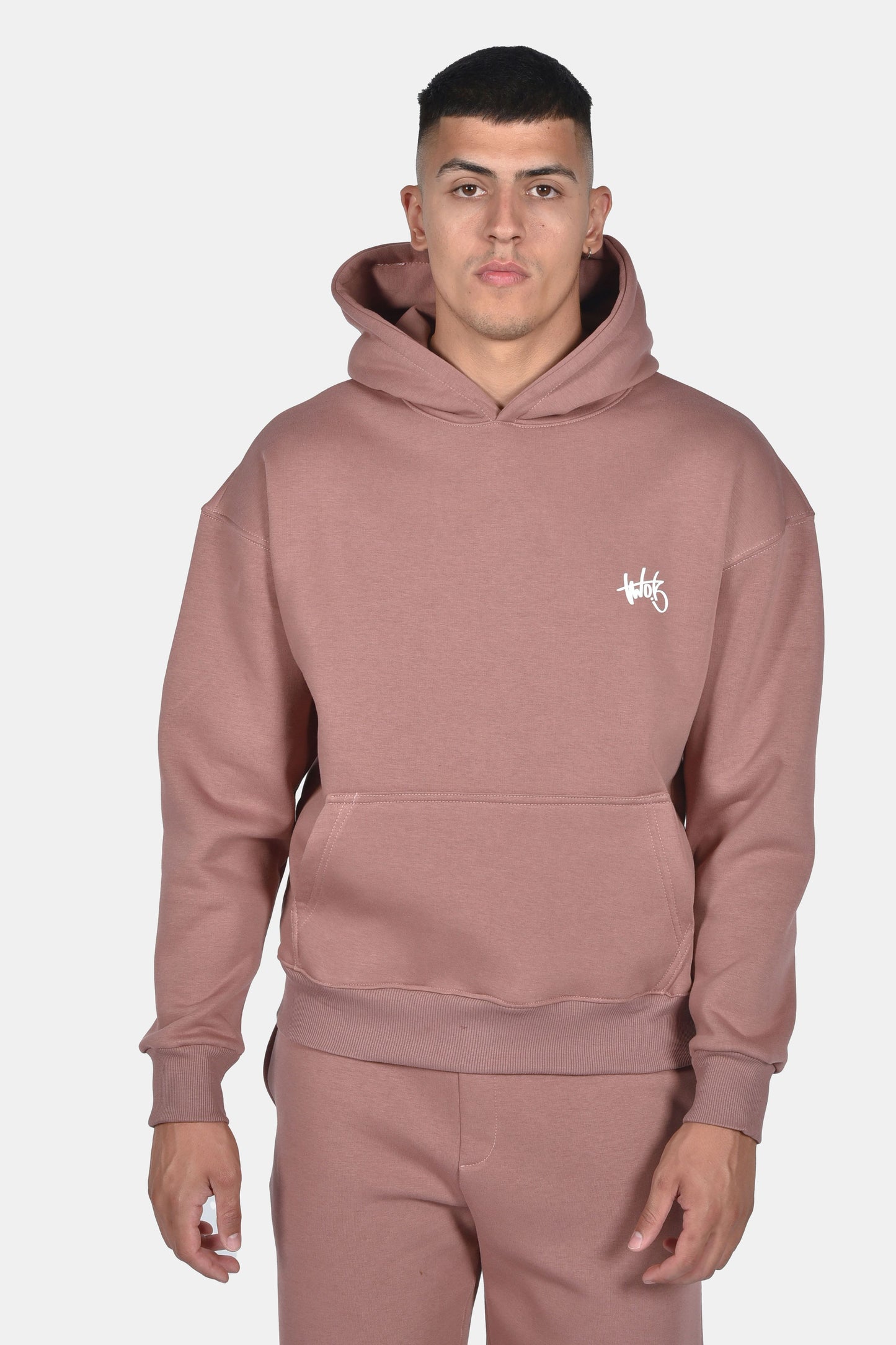 Oversize Hoodie Two Brothers Logo - Σάπιο Μήλο