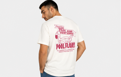 Ανδρικό T-Shirt Clever Pool Float Εκρού