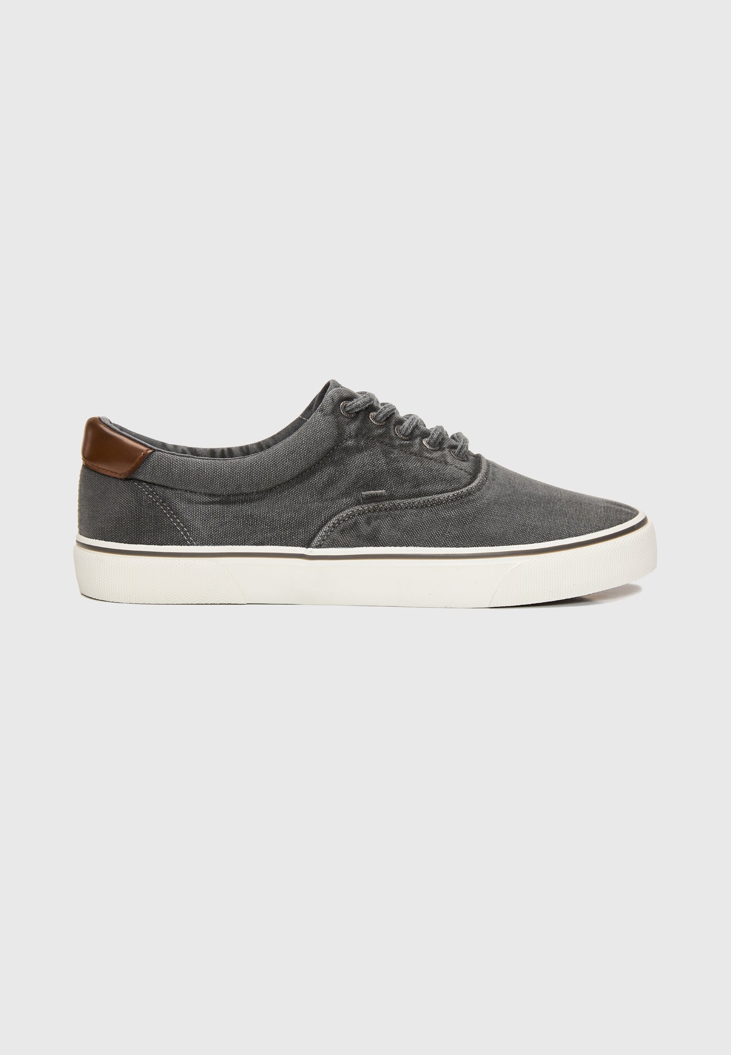 Ανδρικό Παπούτσι Casual Canva sneakers Μαύρο