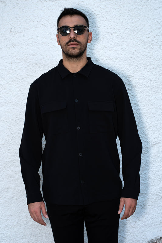 Πουκάμισο Hackers - Μαύρο