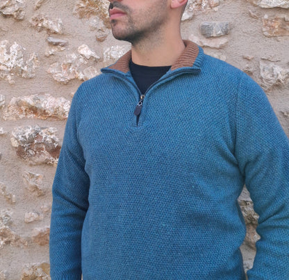 Πουλόβερ Πλεκτό Dash&Dot  - Πετρόλ