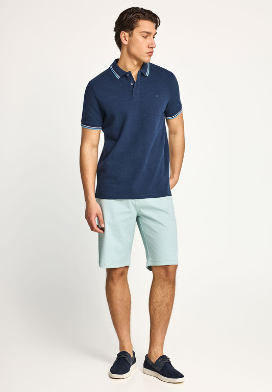 Ανδρικό Polo T-shirt Funky Buddha Navy