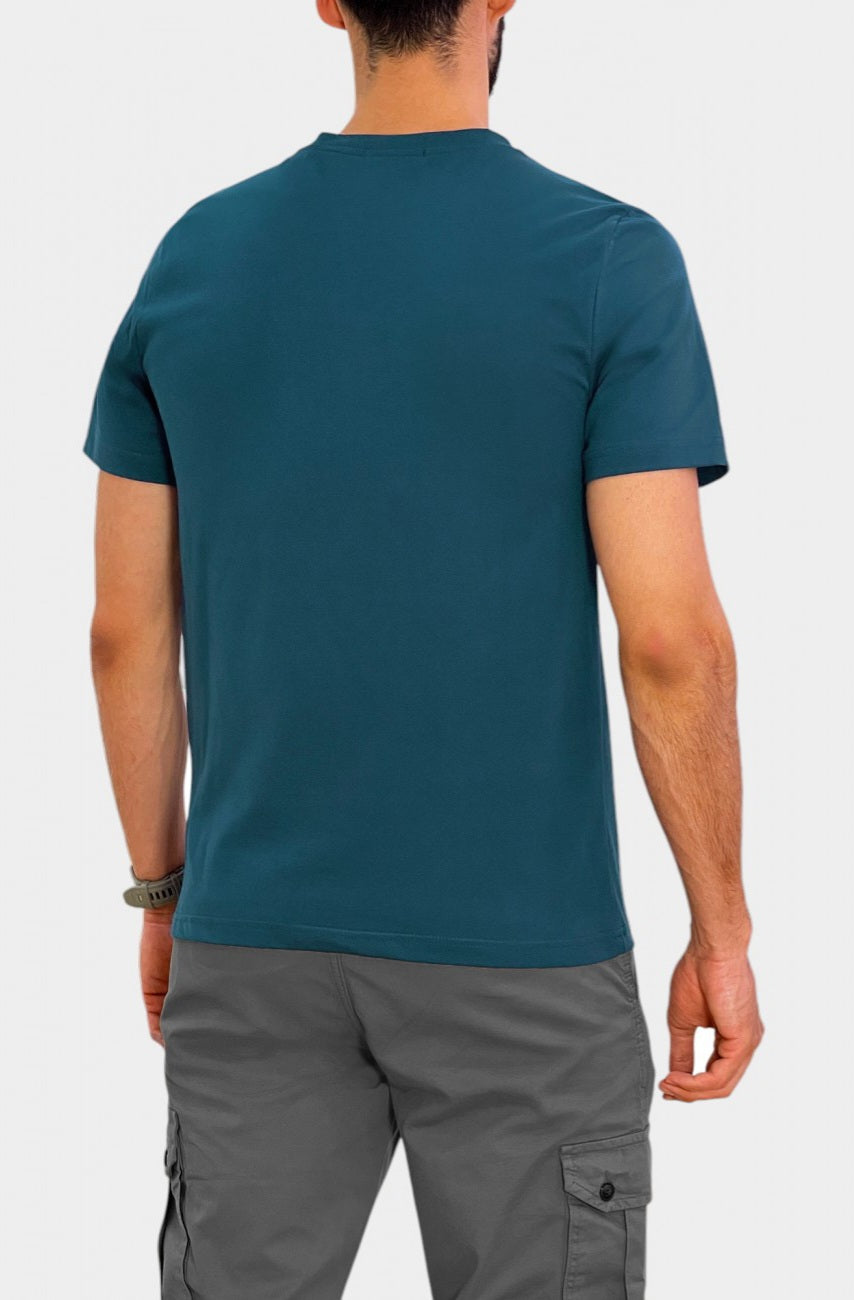 T-Shirt 3GUYS Benjamine - Πετρόλ