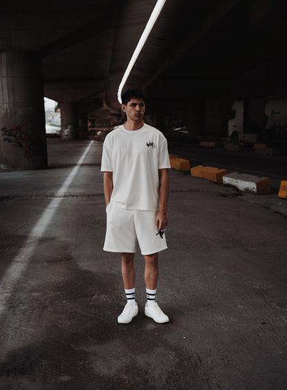Ανδρικό Oversized T-Shirt Two Brothers Λευκό
