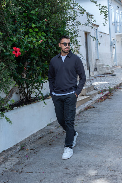 Μπλούζα Πόλο Πικέ Hackers - Γκρί