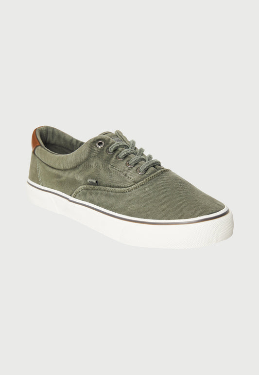 Ανδρικό Παπούτσι Casual Canva sneakers Deep Forest