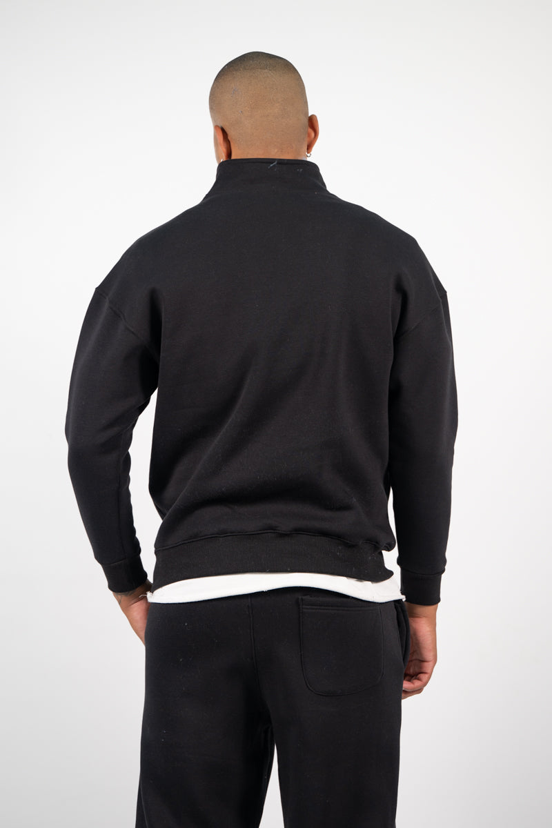 Ανδρικό Φούτερ Half Zip Two Brothers Μαύρο