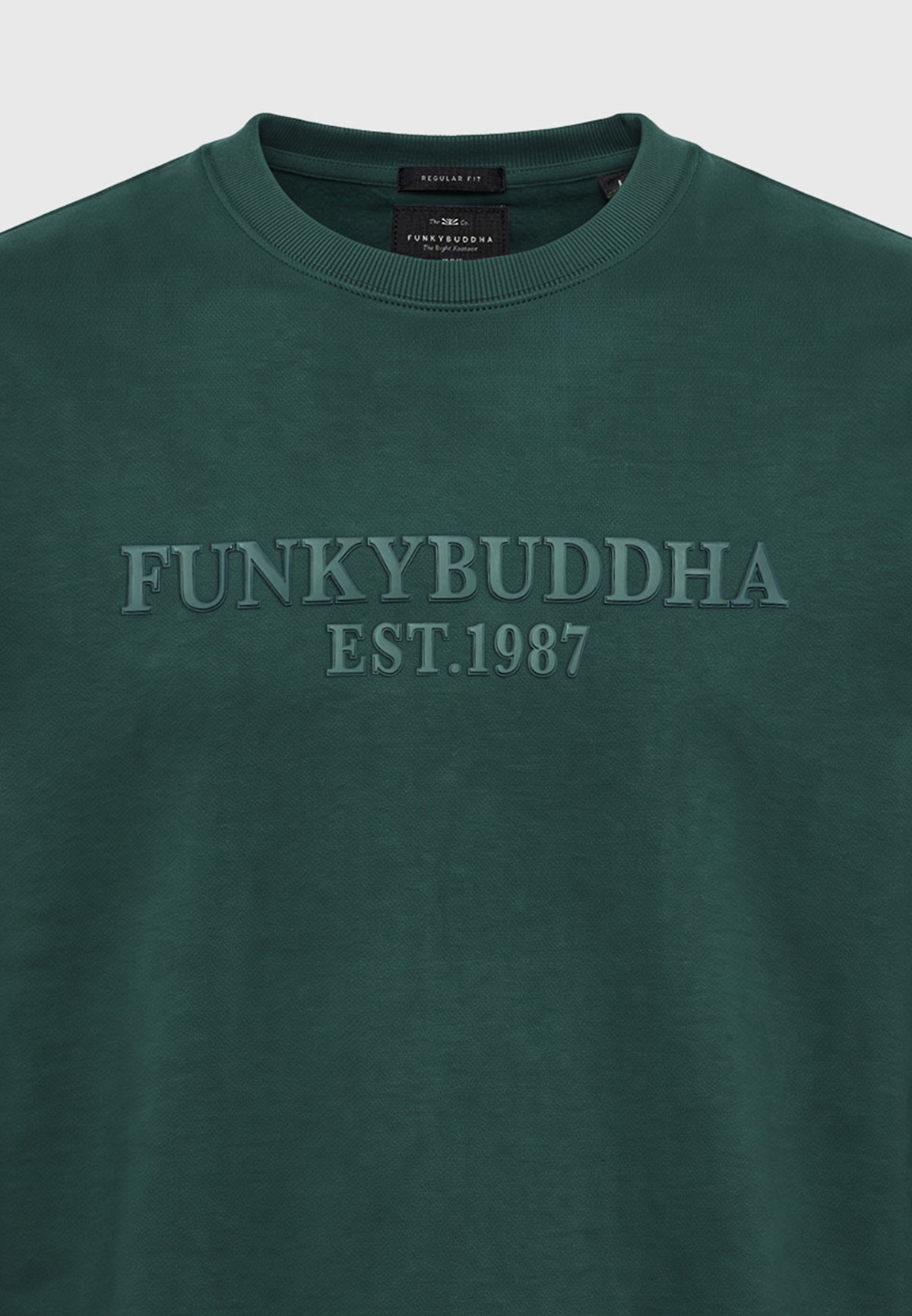 Ανδρική Φούτερ Μπλούζα Funky Buddha Green Storm