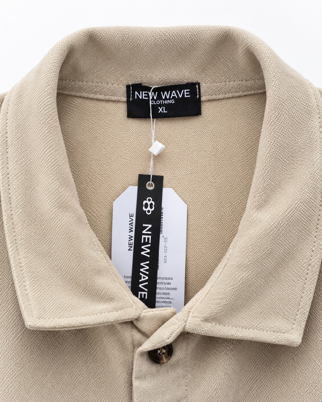 Ανδρικό Overshirt Πουκάμισο New wave Μπέζ