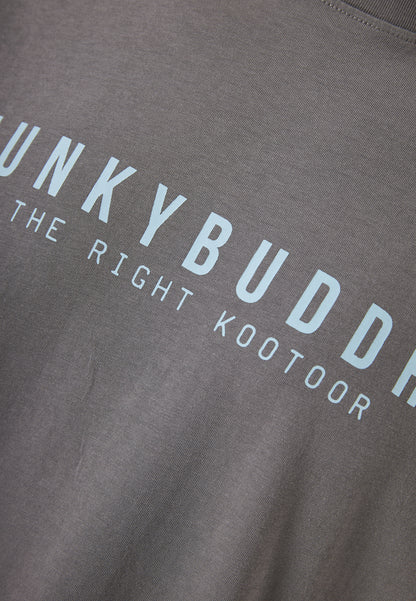 Ανδρικό Μαύρο T-Shirt Funky Buddha Essential Γκρί